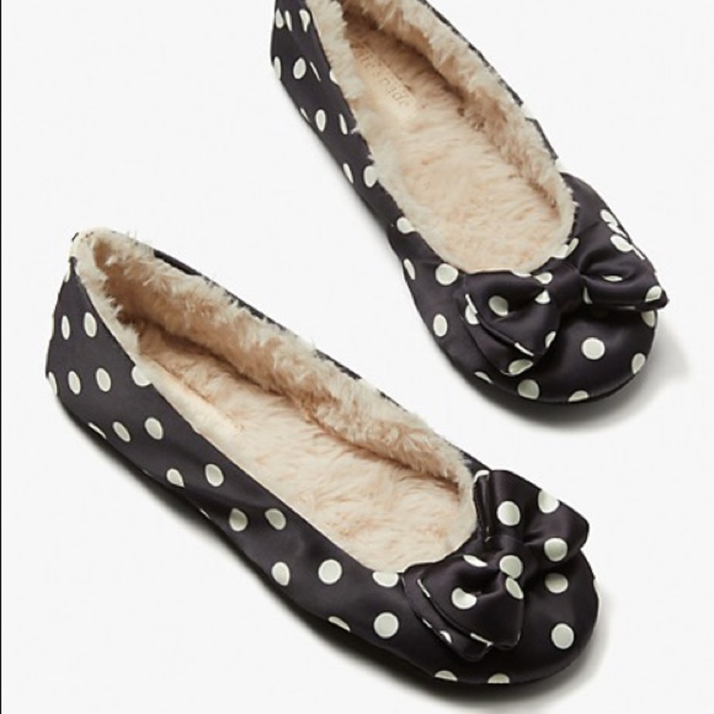 ‼️FINAL SALE‼️KATE SPADE ♠️ Mallow Satin Ballerina Slippers
